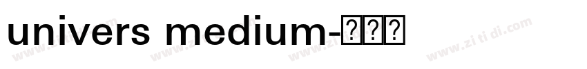 univers medium字体转换